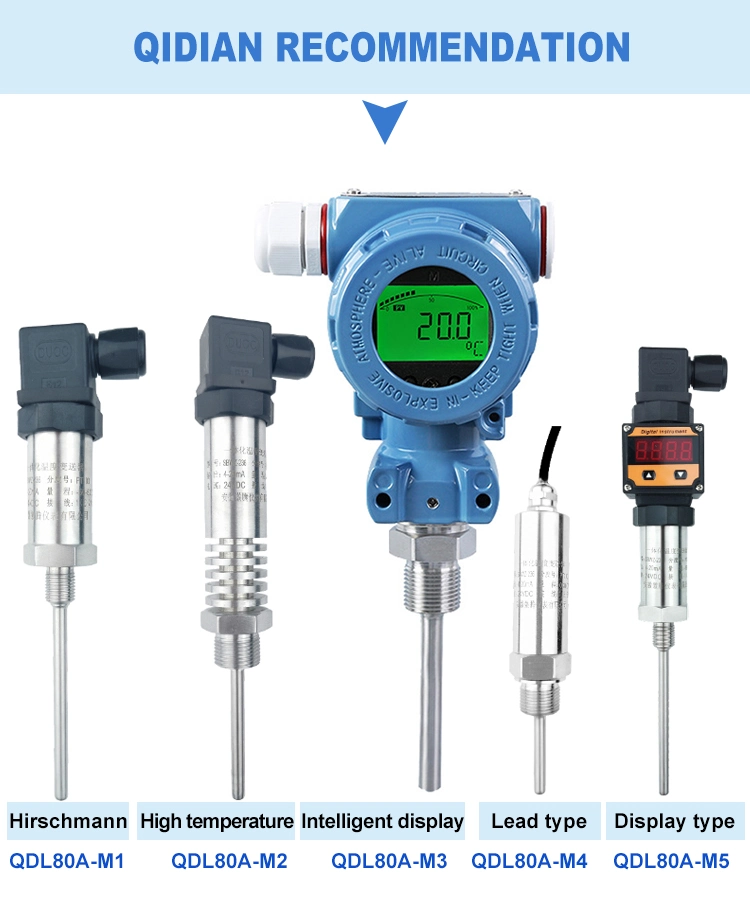 4-20mA Hirschman Connector Rtd PT100 Temperature Transmitter