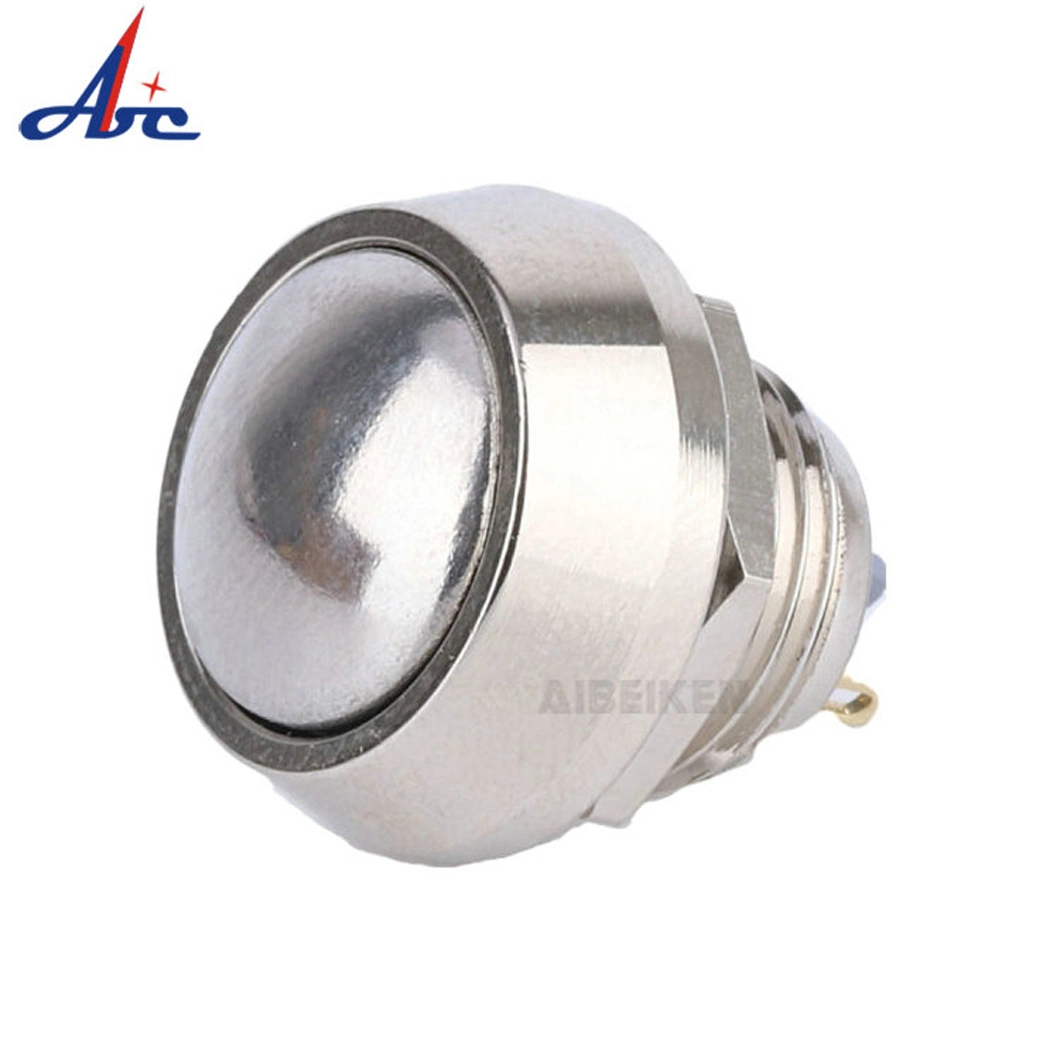 Domed Head 1no Momentary Function with Screw Terminal 12 mm Push Button Switch