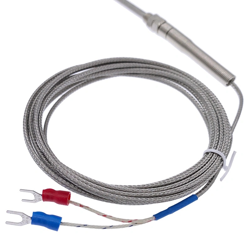 100mm Stainless Steel Temperature Sensor 0-400 Degree High Temperature K Type Thermocouple