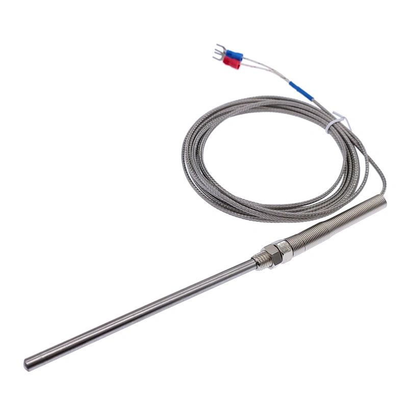 100mm Stainless Steel Temperature Sensor 0-400 Degree High Temperature K Type Thermocouple